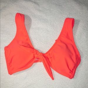 Neon Pink, Swim Top, Size Small